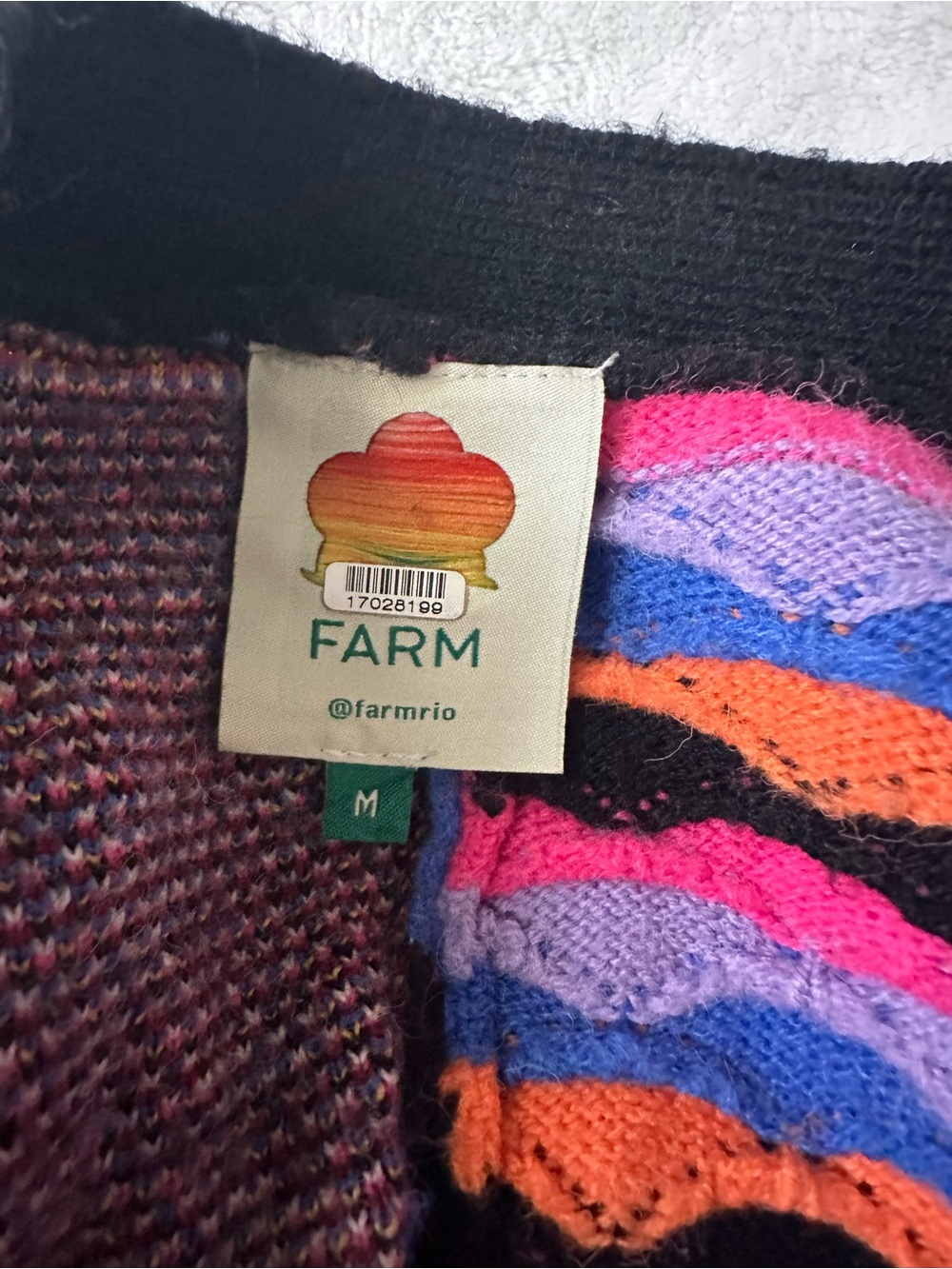Farm Rio Mixed Mushrooms Knit Cardigan Medium - Picture 13 of 15